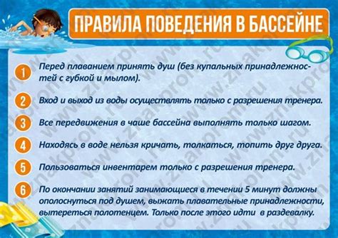 Гигиенические требования к посещению бассейна