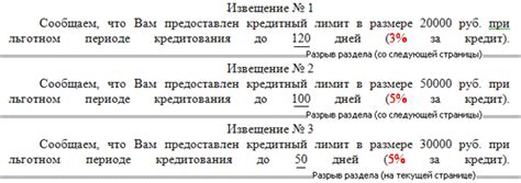 Перерасход по кредитному лимиту