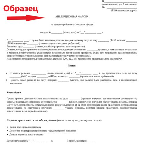 Получение информации о принятии апелляционной жалобы