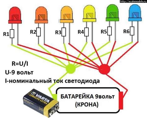 Приложение: примеры самодельных проектов с подключением светодиода к батарейке