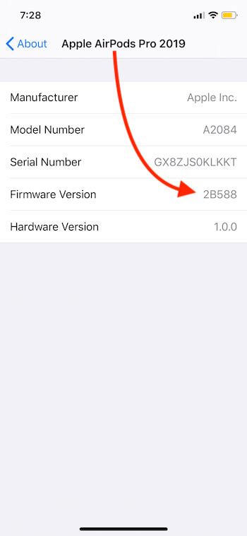 Проверьте ОС версию iPhone