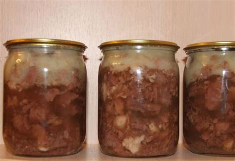 Размороженное мясо влияет на время приготовления тушенки