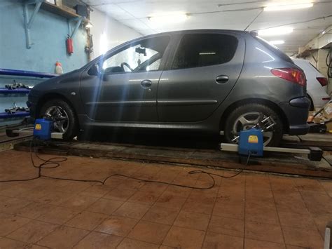 Результаты и преимущества развала схождение на Peugeot 206