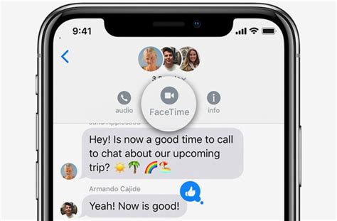 Руководство по использованию FaceTime на iPhone