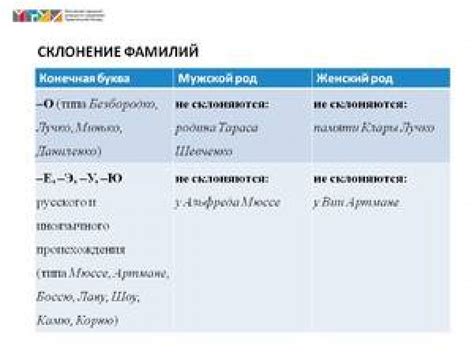 Склонение мужских фамилий на ых в именительном падеже