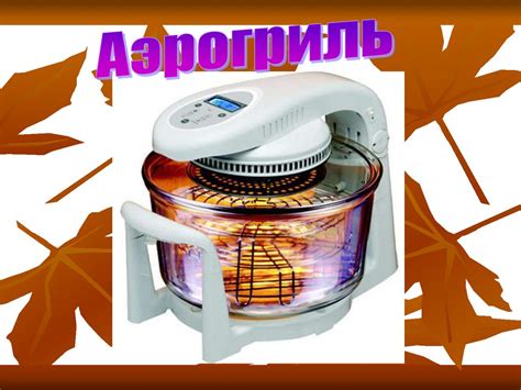 Устройство и принцип работы аэрогриля