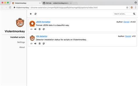 Violentmonkey: удобное расширение для браузера
